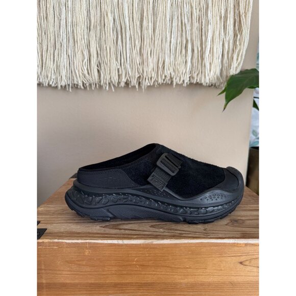 Hoka One One ORA Primo EXT All Black Suede Slip-On Mule Sneaker Clogs Size 8.5 - Picture 7 of 15